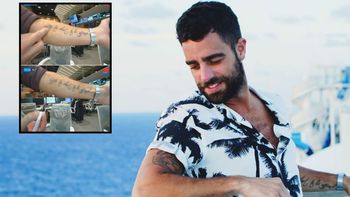 Diego Poggi nos contó la historia de su tatuaje con un error: El tatuador no tuvo la culpa, y yo...