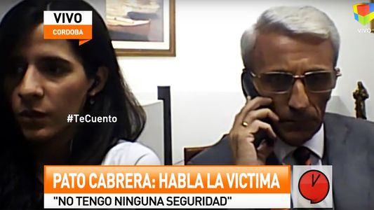 La ex del Pato Cabrera: Tengo miedo, no es la primera vez que me golpea