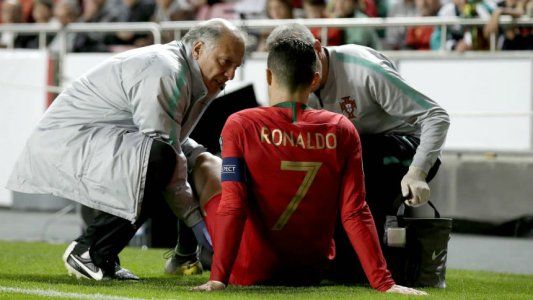 Cristiano Ronaldo se lesionó con Portugal y encendió las alarmas en la Juventus