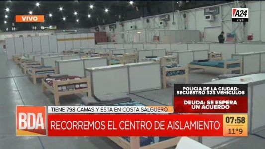 Disturbios en el centro de aislamiento de Costa Salguero por el robo de un celular