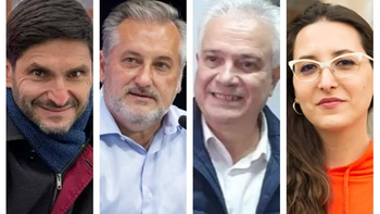 Los candidatos a gobernador de Santa Fe Pullaro, Lewandowski, Bodoira y Deiana. (Foto: archivo) Los candidatos a gobernador de Santa Fe Pullaro, Lewandowski, Bodoira y Deiana. (Foto: archivo)