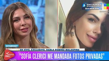 Las provocativas fotos que Sofía Clérici le envió a Romina Malaspina: Me quiso levantar
