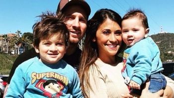El tierno video Lionel Messi junto a sus hijos