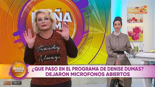 La reacción de Carmen Barbieri tras escuchar el exabrupto al aire de Denise Dumas