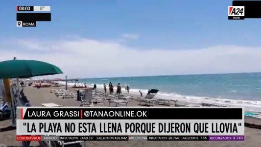 Desde Roma, A24 recorre las playas italianas en su reapertura al público