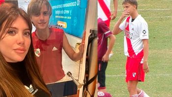 El llamativo posteo Valentino, el hijo de 17 años de Wanda Nara y Maxi López, tras su debut en River  