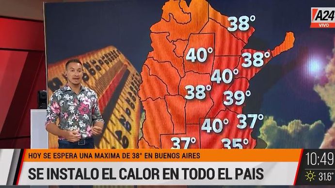 Alerta por ola de calor extremo en todo el país