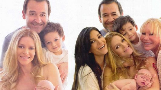 La tierna producción de fotos de Vanina Escudero, Álvaro Navia y Joaquina