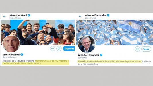 Sillón compartido: en Twitter, Alberto Fernández y Mauricio Macri se declaran al mismo tiempo presidentes