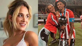 Camila Homs festejó la consagración de su novio José Sosa con Estudiantes con besos y una declaración de amor