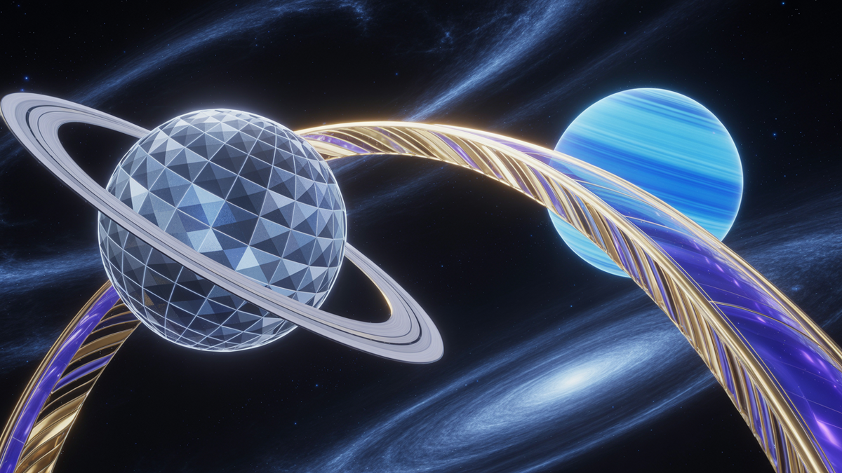 Sextil Saturno-Urano: la chispa que arma estructuras duraderas. Foto: Astrología/Ideogram.
