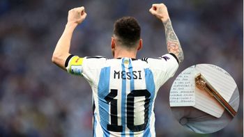 El detalle de la lapicera con la que Messi escribió su carta de despedida de la Selección