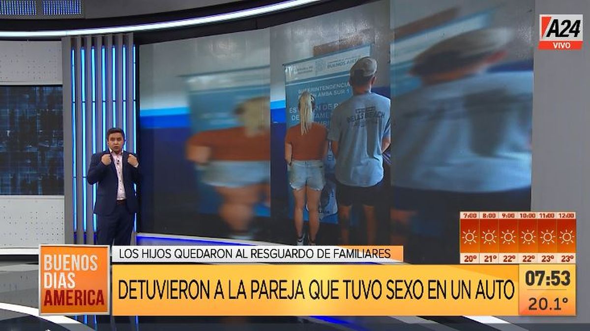 Detuvieron a los padres que abandonaron a sus hijos para tener sexo. (Captura de Tv)