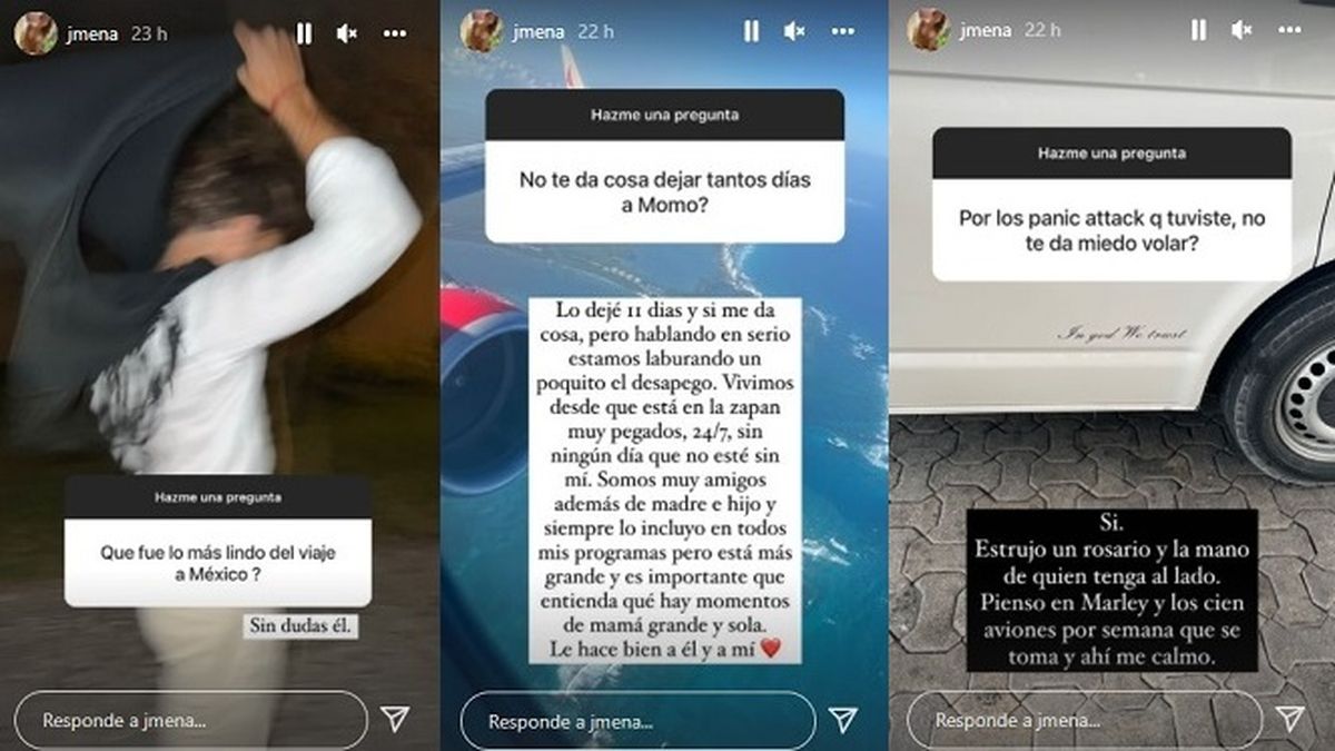 Jimena Bar&oacute;n reci&eacute;n llegada de M&eacute;xico habl&oacute; de su desapego con Momo, as&iacute; como tambi&eacute;n del miedo a viajar en avi&oacute;n que le qued&oacute; como secuela de sus ataques de p&aacute;nico.&nbsp;