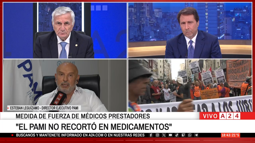 En medio del paro, el titular de PAMI negó recortes y aseguró que los médicos atendieron normalmente