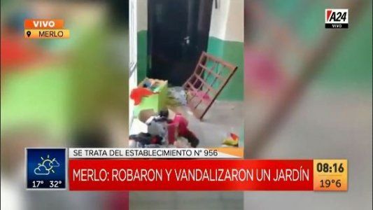 Merlo: robo y destrozos a un jardín de infantes, se llevaron hasta las canillas