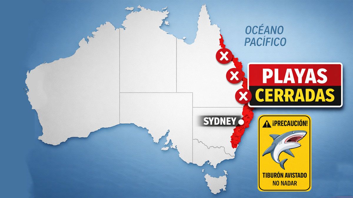 Las playas del este australiano, desde Sidney, están prohibidas para meterse en el mar. (Foto: A24.com)