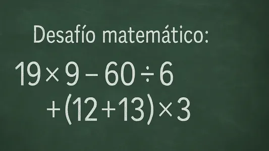 Desafío matemático: ¿podés resolver esta cuenta antes de ver la solución?