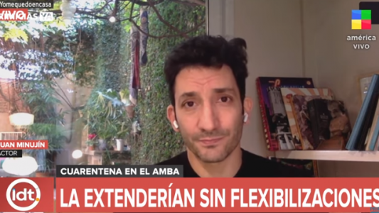 Juan Minujín: Estoy muy alineado con respetar y contener la cuarentena