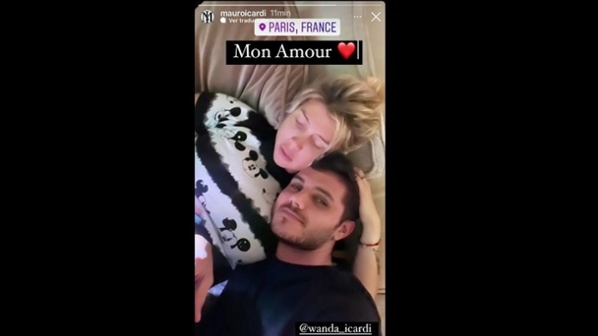 La nueva foto que Mauro Icardi compartió públicamente para mostrarle al mundo que logró recomponer su matrimonio con Wanda Nara, tras el escándalo de los mensajes de la China Suárez. 