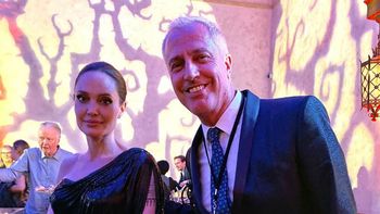 La foto de Marley con Angelina Jolie que generó polémica por la delgadez de la actriz