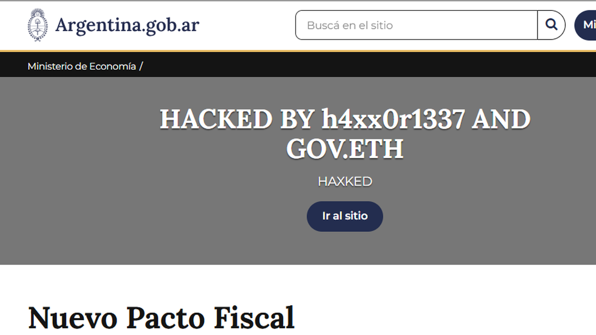 Hackearon el sitio Mi Argentina