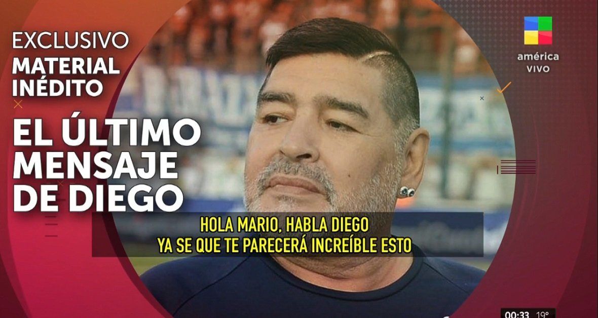 El último audio que le envió Diego Maradona a Mario Baudry, la pareja de Verónica Ojeda