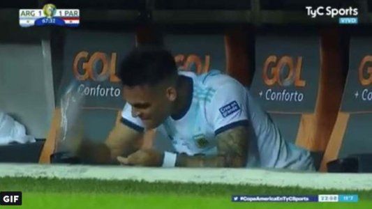 Cambio inesperado: la bronca de Lautaro Martínez al ser sustituido por Ángel Di María