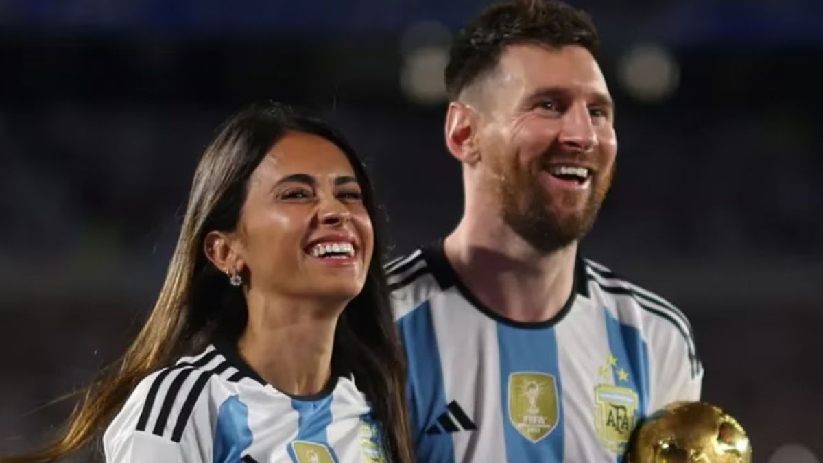 El impactante look de Antonela Roccuzzo, para alentar a Lionel Messi ...