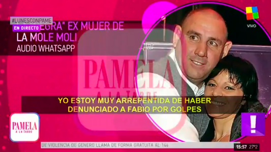 El polémico audio de la esposa de La Mole Moli: Yo mentí