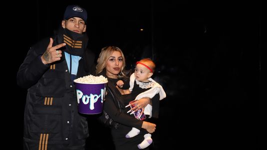 Las fotos de L-Gante junto a su novia e hija en el estreno de la película que marca su debut como actor