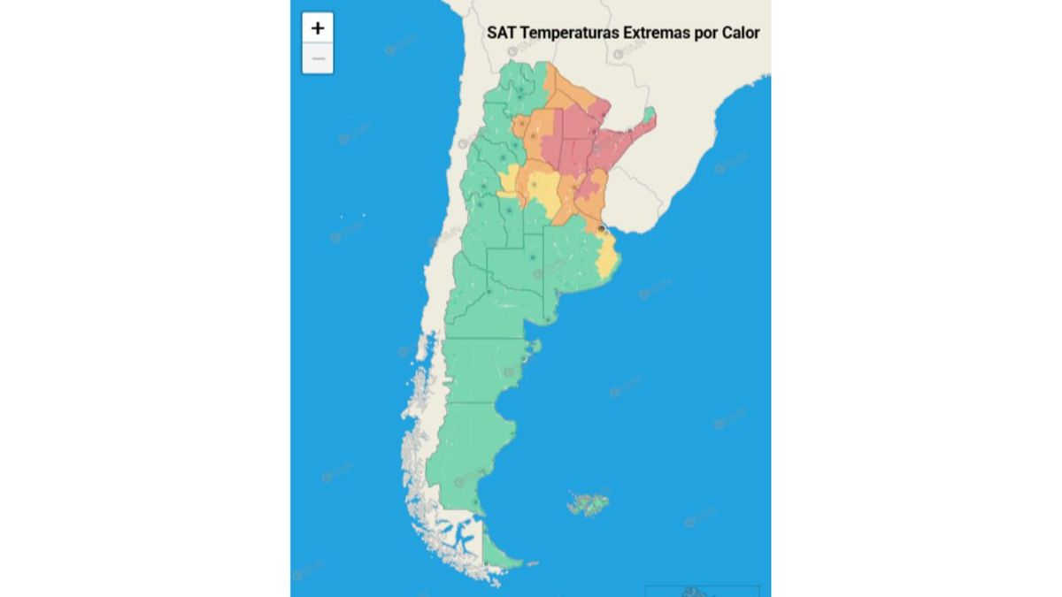 El SMN emiti&oacute; alertas rojas, naranjas y amarillas para varias provincias del centro y norte del pa&iacute;s.&nbsp;