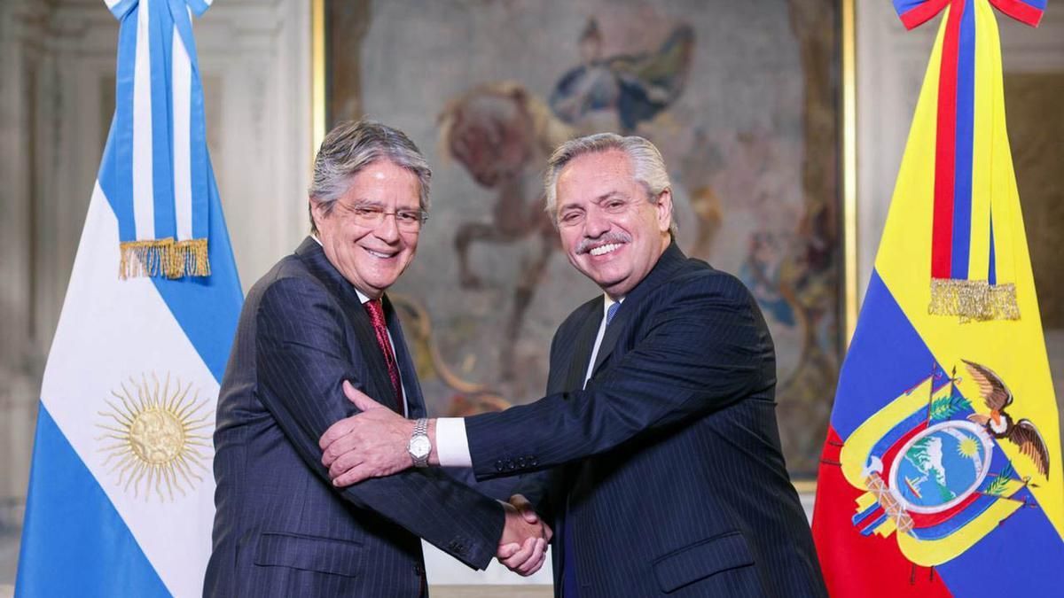 Guillermo Lasso y Alberto Fernández.&nbsp;