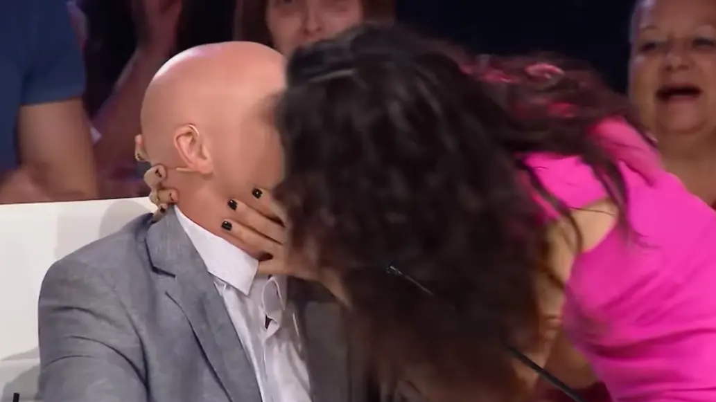 Natalia Oreiro besó a uno de los jurados de Got Talent Uruguay