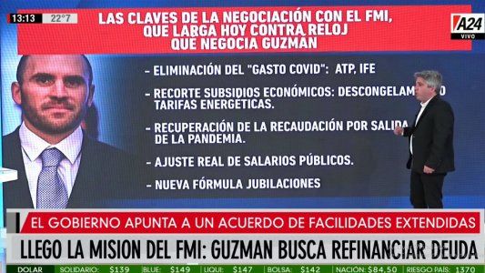 El gobierno apunta a un acuerdo de facilidades extendidas con el FMI y presentó un nuevo cálculo para las jubilaciones