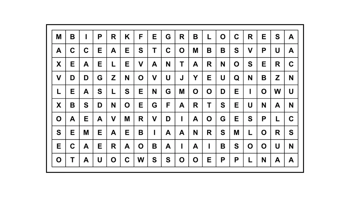 Encontrá la frase escondida en una sopa de letras con una cita célebre oculta