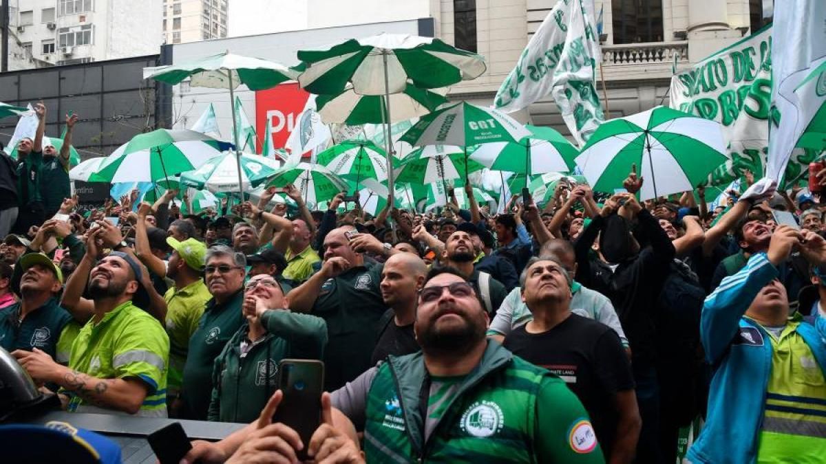 La CGT encabezará un paro general este 9 de mayo (Foto: Telam).
