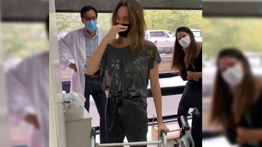 La profunda emoción de Verónica Lozano al ponerse de pie por primera vez