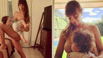 Ximena Capristo redobló la apuesta y publicó otra foto desnuda amamantando a Félix