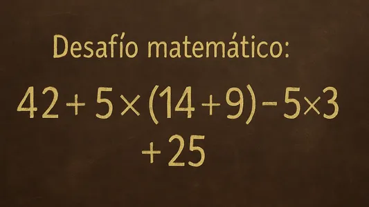 Desafío matemático: ¿en cuánto tiempo lo podés resolver?