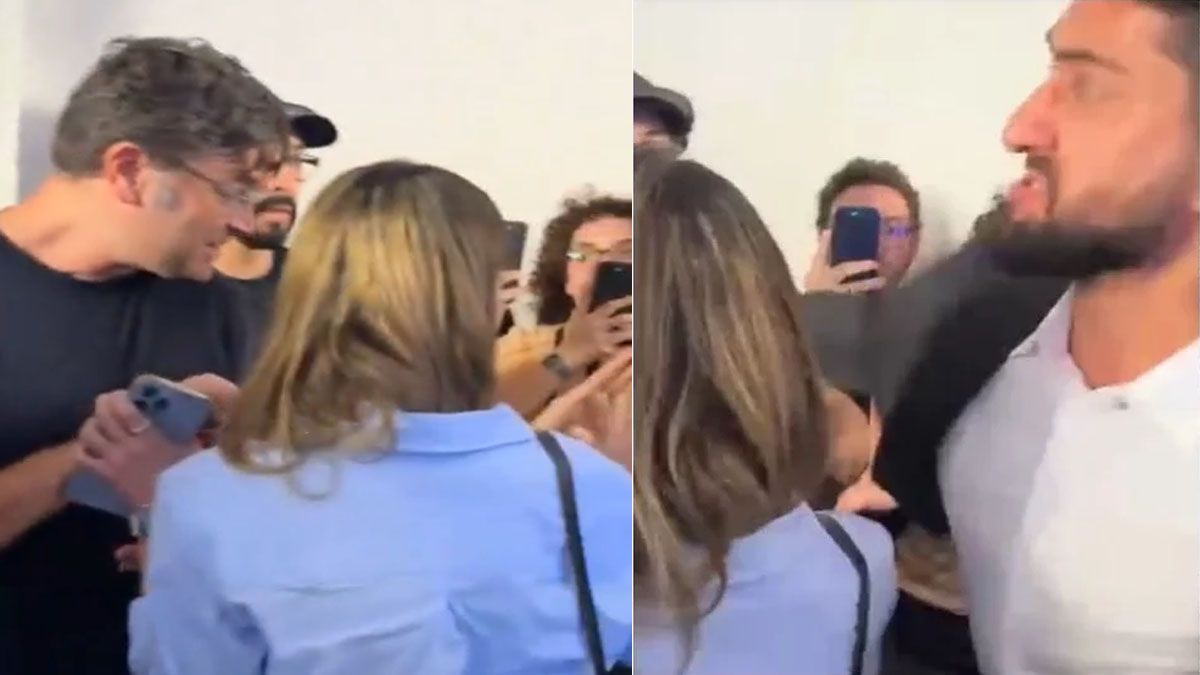 -un asesor le pega una trompada a otro de signo contrario en un debate en San Pablo. (Foto: Captura de TV