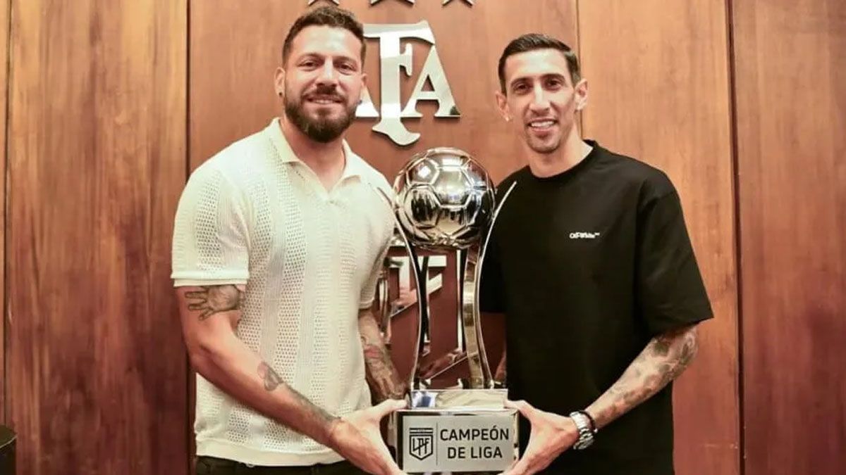Jorge Broun y Angel Di María