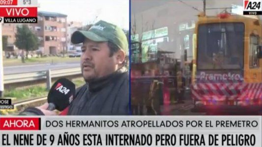 Dos nenes fueron atropellados por el Premetro cuando volvían de la escuela: uno está grave