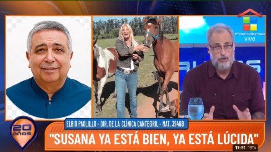 Susana Giménez fue dada de alta: Está bien y lúcida