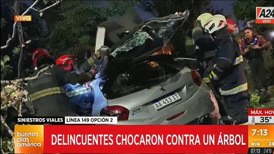 Un delincuente murió tras una persecución policial de película y un choque frontal en Villa Lugano