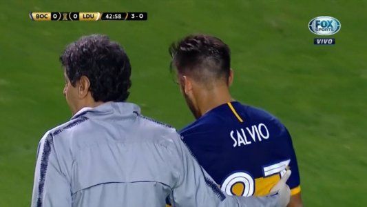 Copa Libertadores: Salvio salió por una molestia muscular y preocupa a Boca de cara al Superclásico