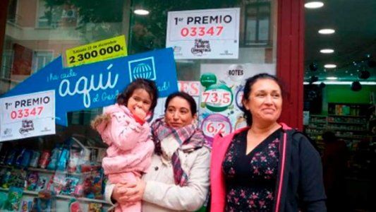Dos argentinas ganaron 800 mil euros en el Gordo de Navidad de España