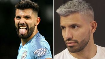 El Kun Agüero cambió de look y se sumó a la moda de muchos futbolistas