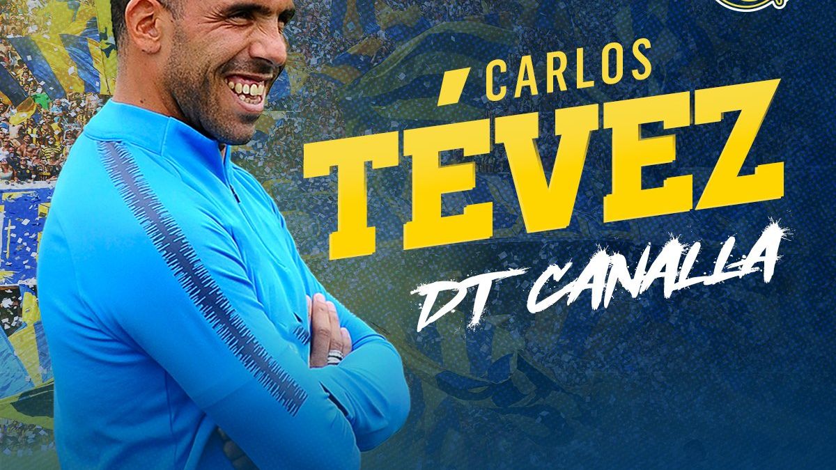 Carlos Tevez asume hoy como nuevo DT de Rosario Central y así lo anunció el club