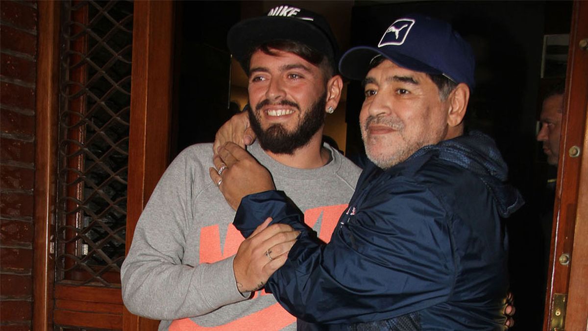 Diego Armando Maradona y Diego Maradona Jr.&nbsp;
